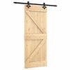 vidaXL Schuifdeur 85 x 210 cm Massief Grenenhout (Niet-Behandeld)
