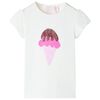 Kindershirt 128 ecru