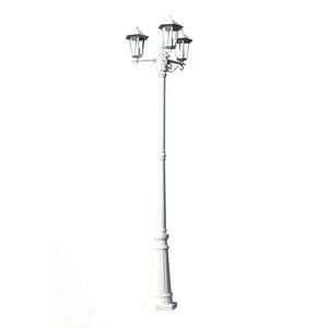 Tuinlantaarn Kingston 3-arms 215 cm wit