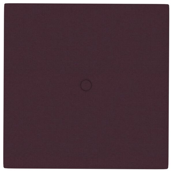 vidaXL Wandpanelen 12 st 1,08 m&sup2; 30x30 cm stof paars