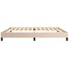vidaXL Bedframe kunstleer cappuccinokleurig 200x200 cm