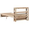 vidaXL Bedframe met hoofdbord massief grenenhout 90x200 cm
