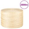 vidaXL Touw 3 mm 2000 m 100% sisal