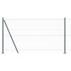 vidaXL Afrasteringspaal Groen 50 x 1,2 m (36 mm gaas) Staal en PVC