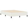 vidaXL Boxspringbed Cr&egrave;me 140 x 190 cm Katoen Stof