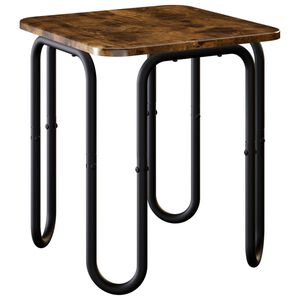 vidaXL Salontafel Gerookt eiken 40 x 40 x 45 cm Bewerkt hout