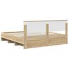 vidaXL Bedframe met hoofdeinde Sonoma Eiken 180 x 200 cm Bewerkt hout