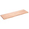vidaXL Tafelblad 160x50x(2-4)cm behandeld massief eikenhout lichtbruin