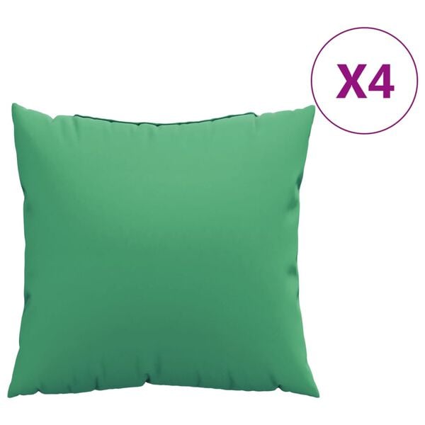 vidaXL Bankkussens 4 st 60x60 cm stof groen