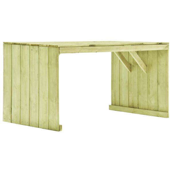 vidaXL Tuintafel 150x87x80 cm ge&iuml;mpregneerd grenenhout