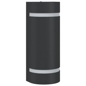 vidaXL Buitenwandlamp gegoten aluminium zwart