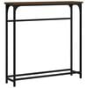 vidaXL Wandtafel 75x19,5x75 cm bewerkt hout bruin eikenkleur