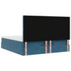 vidaXL Ottoman bed met matrassen en LED's 180x200cm fluweel