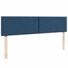 vidaXL Ottoman bed met matrassen 200x200cm stof blauw