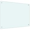 vidaXL Spatscherm keuken 80x60 cm gehard glas melkwit
