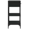 vidaXL Wandtafel 75x34,5x75 cm bewerkt hout zwart