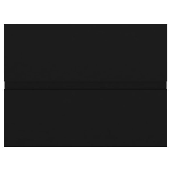 vidaXL Wastafelkast 60x38,5x45 cm bewerkt hout zwart