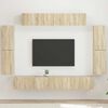 vidaXL TV-kast 8 pcs Sonoma Eiken