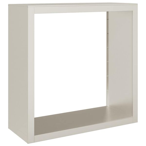 vidaXL Brandhoutrek 100x40x100 cm weervast staal