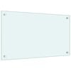 vidaXL Spatscherm keuken 70x40 cm gehard glas melkwit