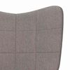 vidaXL Relaxstoel stof taupe