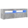 vidaXL Tv-meubel met LED-verlichting 120x35x40 cm betongrijs
