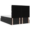 vidaXL Opslag bed met matras met matras Zwart 140 x 190 cm Fluweel