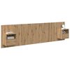 vidaXL Hoofdbord Met Kast met lade 3 pcs Artisan Eiken Bewerkt hout