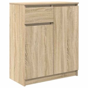 vidaXL Dressoir met lade 71x35x84 cm spaanplaat sonoma eikenkleurig