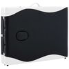 vidaXL Massagetafel inklapbaar 3 zones hout zwart en wit