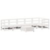 vidaXL 7-delige Loungeset massief grenenhout wit