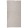 vidaXL Buitenkleed platgeweven 80x150 cm lichtgrijs