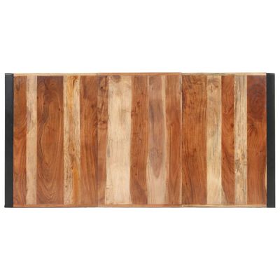vidaXL Eettafel 160x80x75 cm massief hout met sheesham afwerking