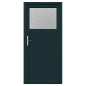 vidaXL Zij-ingangsdeur 98 x 198 cm PVC Antraciet