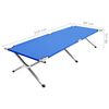 vidaXL Kampeerbed XXL 210x80x48 cm blauw
