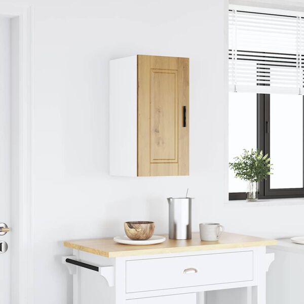 vidaXL Keukenwandkast Porto bewerkt hout artisanaal eikenkleur