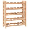 vidaXL Wijnrek voor 25 flessen 63x25x73 cm massief walnotenhout