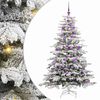 vidaXL Kunstmatige Inklapbare Kerstboom Wit 180 cm PE en PVC