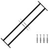 vidaXL Raam Beveiligingsgrill 115 x 30 cm Gegalvaniseerd staal
