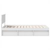 vidaXL Bedframe met hoofdeinde Wit 100 x 200 cm Bewerkt hout