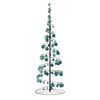 vidaXL LED-kerstboom met kerstballen 100 LED's warm wit 150 cm