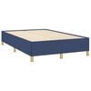 vidaXL Boxspring met matras en LED stof blauw 120x190 cm