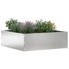 vidaXL Tuinrand 6 pcs Zilver 40 x 40 x 13 cm Roestvrij staal
