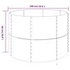 vidaXL Plantenbak 100x100x68 cm gegalvaniseerd staal zilverkleurig