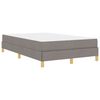 vidaXL Boxspringbed Taupe 120 x 190 cm Stof