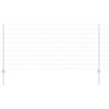 vidaXL Hek met Paal Zilver 1 x 25 m Staal