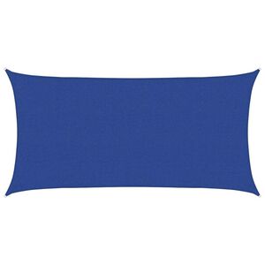 vidaXL Zonnezeil rechthoekig 160 g/m&sup2; 2,5x5 m HDPE blauw