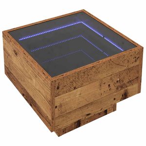 vidaXL Salontafel Oudhout 40 x 40 x 30 cm Bewerkt hout