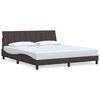 vidaXL Bedframe zonder matras "Hanko" stof donkerbruin 180x200 cm