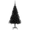 vidaXL Kerstboom met 150 LED met standaard Zwart 120 cm PVC